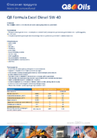 Техническое описание (TDS) Q8 Formula Excel Diesel 5W-40