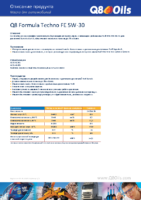 Техническое описание (TDS) Q8 Formula Techno FE 5W-30