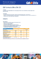 Техническое описание (TDS) Q8 Formula Ultra 0W-20