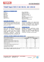 Техническое описание (TDS) Teboil Super XLD-2 SAE 5W-30, SAE 10W-40