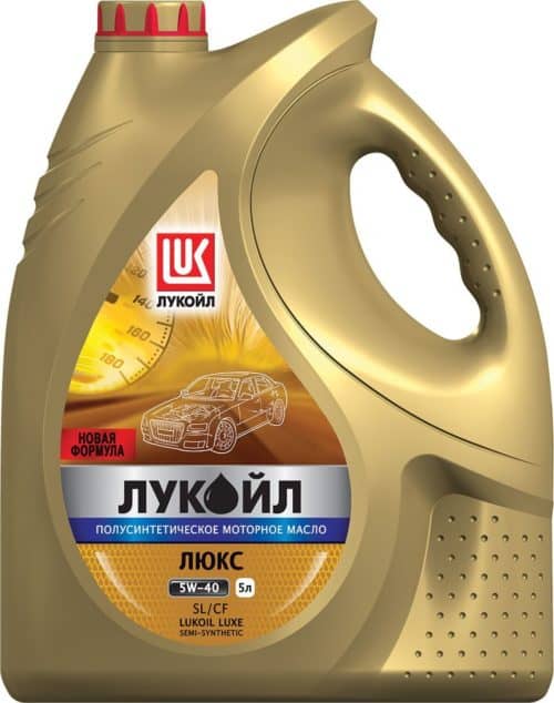 Масло моторное Лукойл ЛЮКС полусинтетическое 5/30 API SL/CF (5 л.)