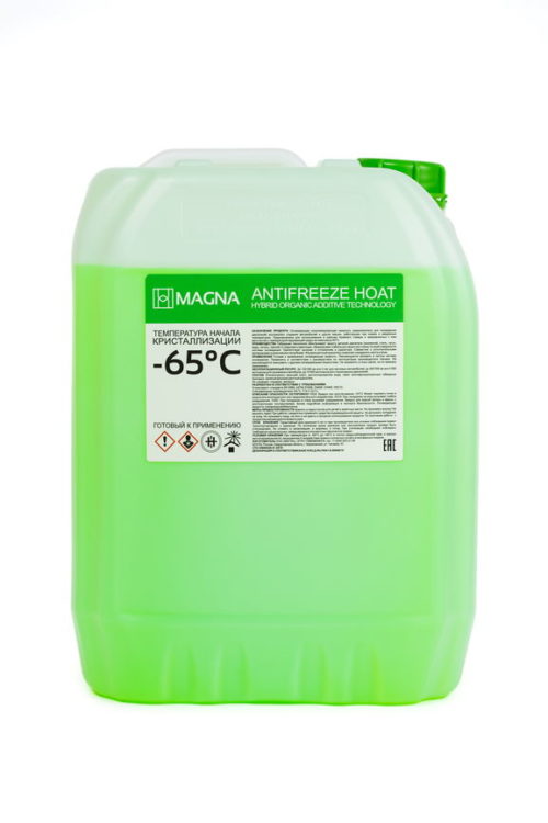 Антифриз MAGNA HOAT Standard Engine Coolant G-11 Green (-65) (20 кг.)