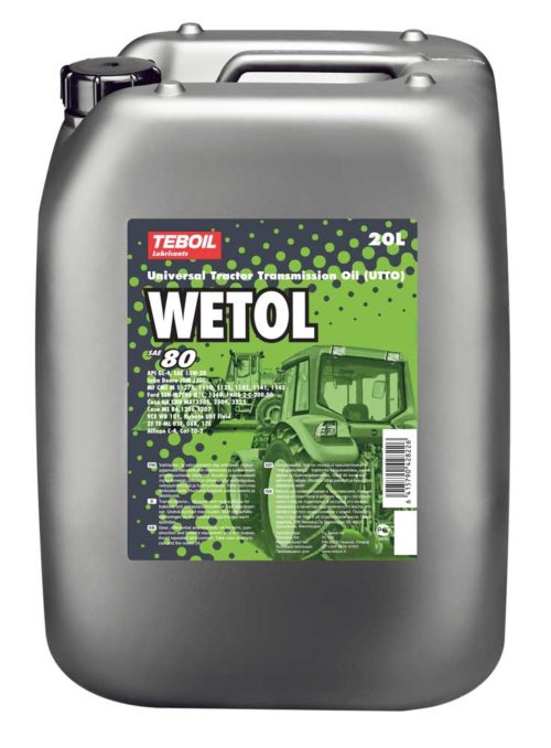 Масло трансмиссионное Teboil Wetol W SAE 80W API GL-4 (20 л.)