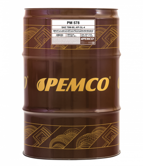 Масло трансмиссионное Pemco 578 75/80 API GL-4 (60 л.)