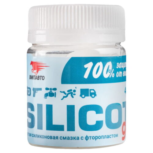 Смазка силиконовая термовлагостойкая с фторопластом ВМП АВТО Silicot Gel (0,040 кг.)